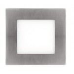 Downlight panel LED Cuadrado 120x120mm Niquel 7W 